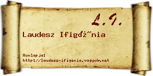 Laudesz Ifigénia névjegykártya